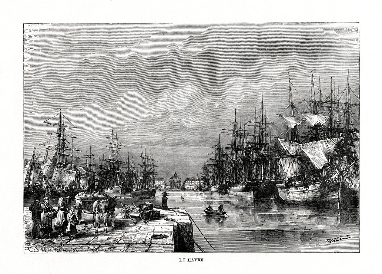 Le Havre, Normandia, północna Francja, 1879 autorstwa C. Laplante