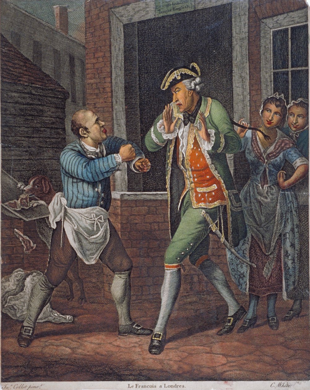 „Francuzi w Londynie”, 1770 autorstwa C White
