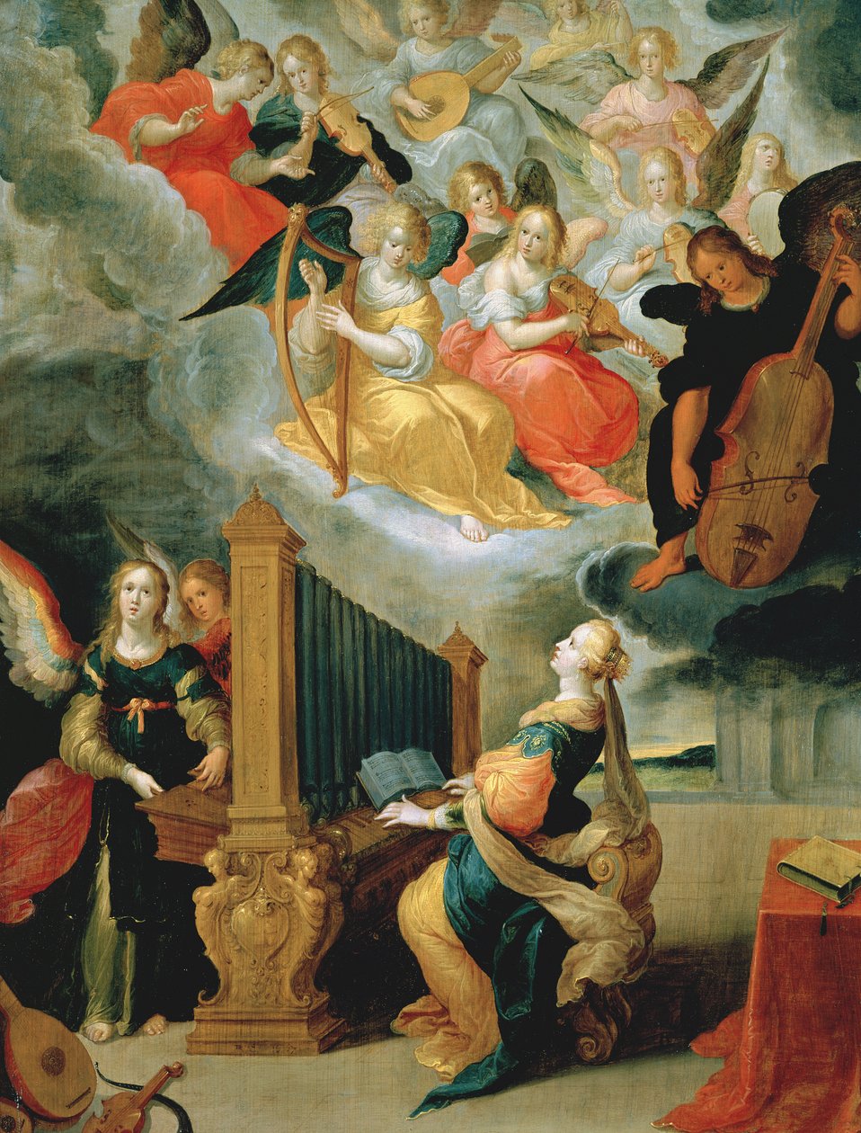 św. Cecylia, 1647 autorstwa C. de and Francken Bailleur