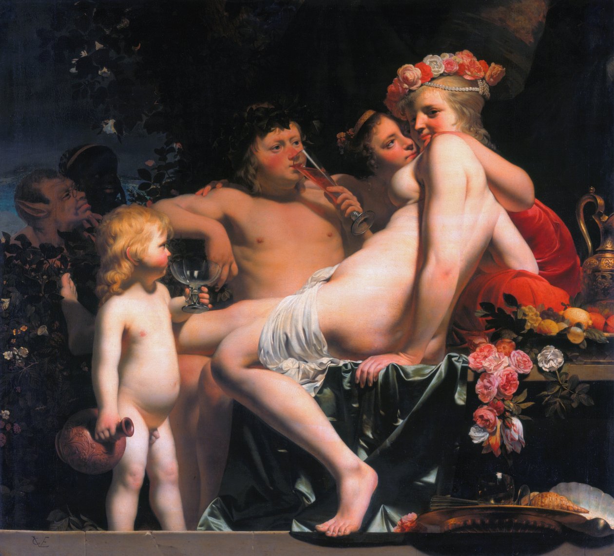Bachus i Ariadna autorstwa Cesar Boetius van Everdingen