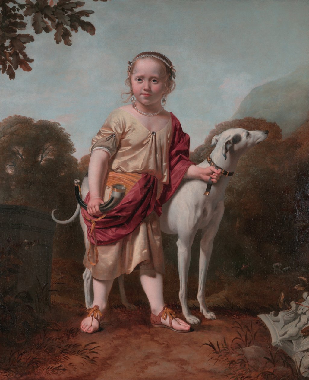 Portret dziewczyny jako łowczyni, autor: Caesar van Everdingen autorstwa Caesar van Everdingen