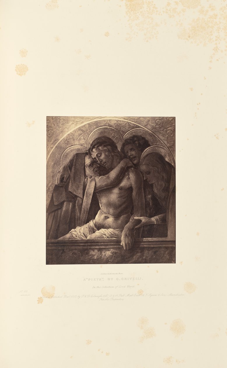 "Pieta" autorstwa C. Crivelliego autorstwa Caldesi and Montecchi