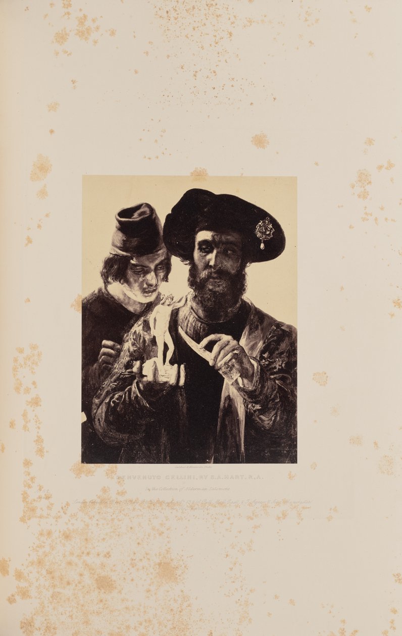 Benvenuto Cellini, autor: S.A. Hart, R.A. autorstwa Caldesi and Montecchi
