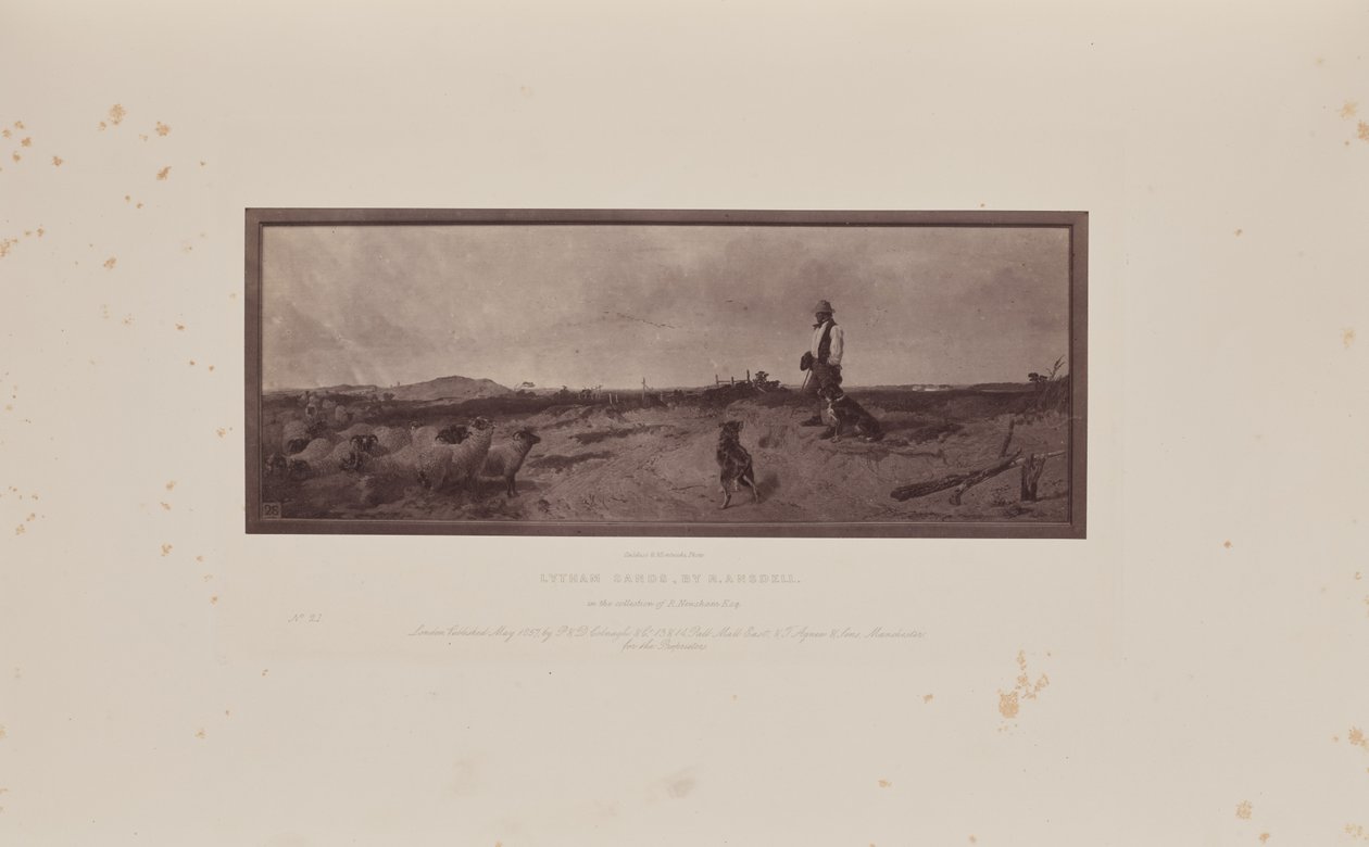 Lytham Sands, autor: R. Ansdell autorstwa Caldesi and Montecchi