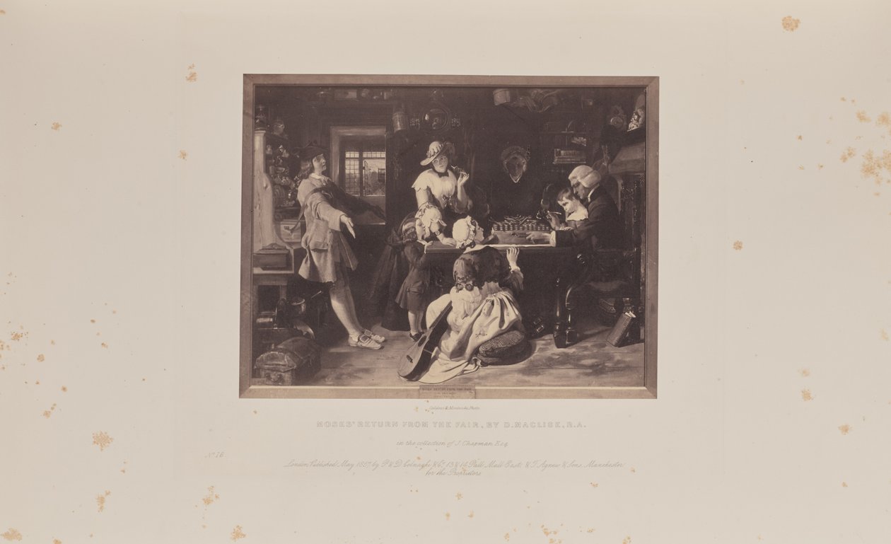 Powrót Mojżesza z jarmarku, autor: D. Maclise, R.A. autorstwa Caldesi and Montecchi