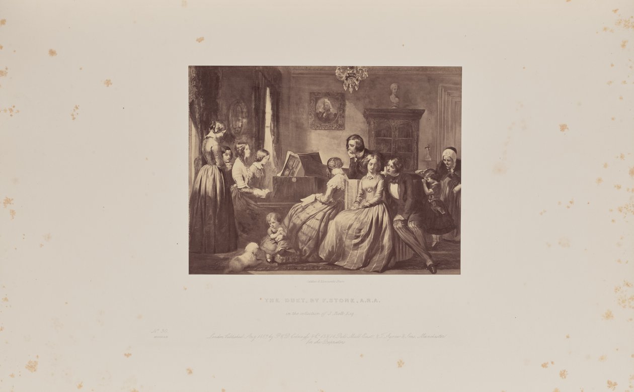 Duet, autor: F. Stone, A.R.A. autorstwa Caldesi and Montecchi