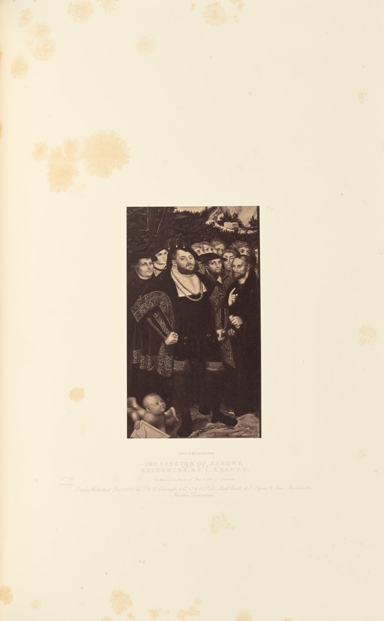 Elektor Saksonii i reformatorzy, autor: L. Cranch autorstwa Caldesi and Montecchi
