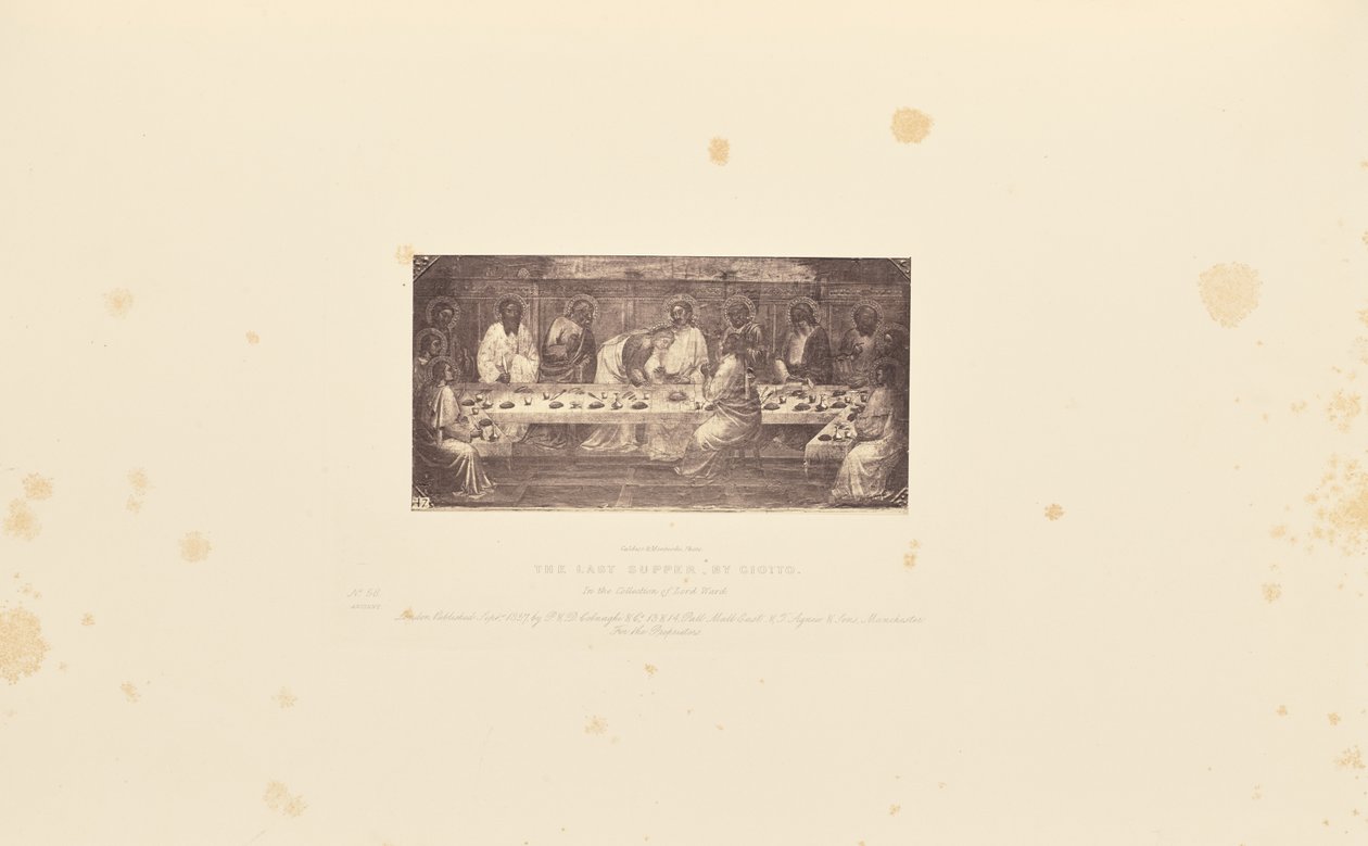Ostatnia Wieczerza, autor: Giotto autorstwa Caldesi and Montecchi