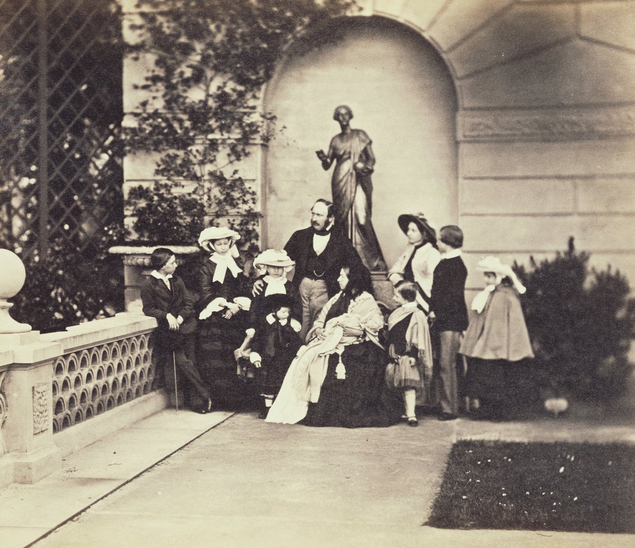 Rodzina królewska, Osborne 1857 autorstwa Caldesi and Montecchi