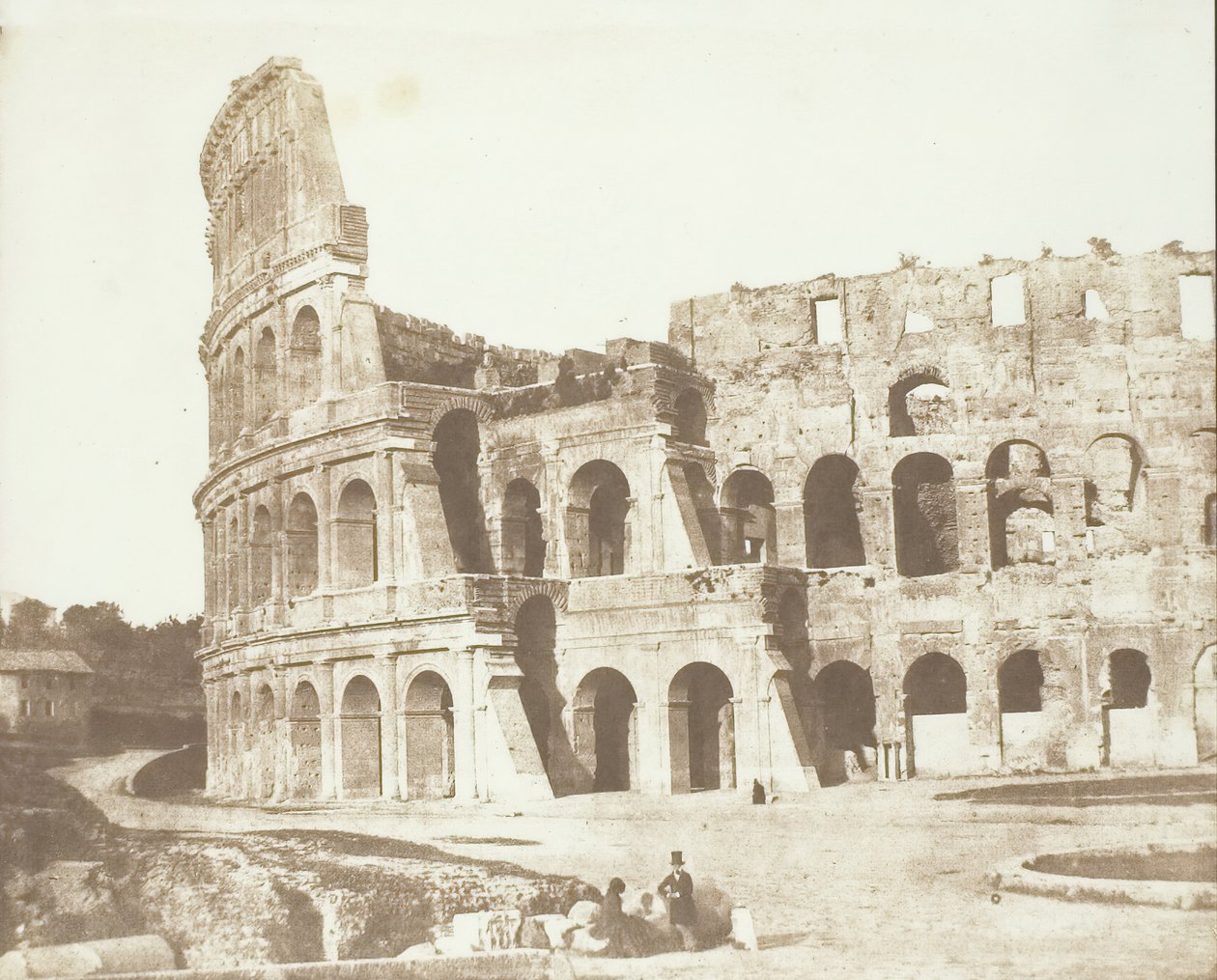 Koloseum, Rzym, Widok 2, maj 1846. autorstwa Calvert Jones