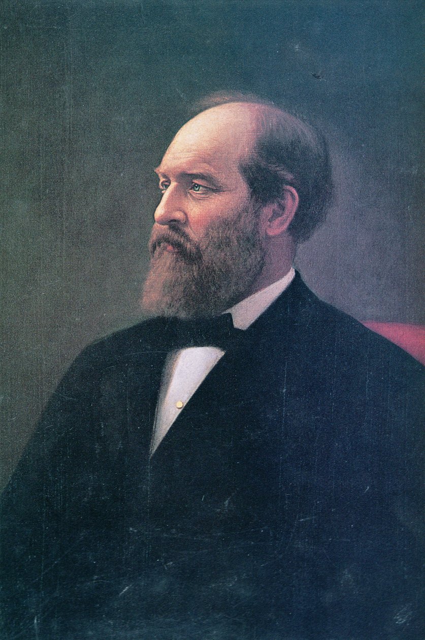 James A. Garfield (1831-81) (olej na płótnie) autorstwa Calvin Curtis