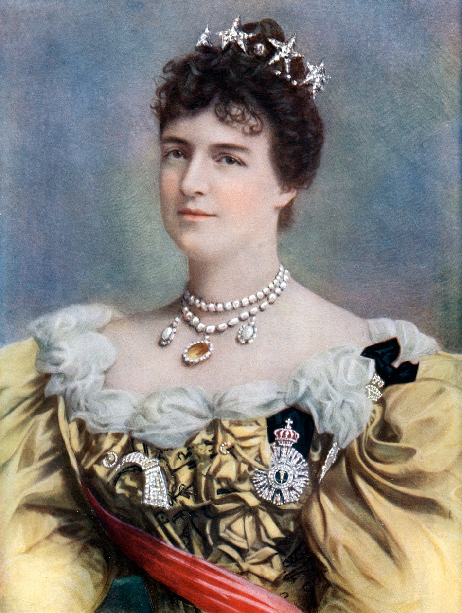Amelia Orleańska, Królowa Portugalii, koniec XIX-początek XX wieku. autorstwa Camacho