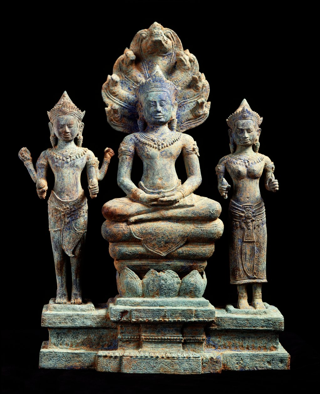 Bhudda i Avalokitesvaras autorstwa Cambodian School