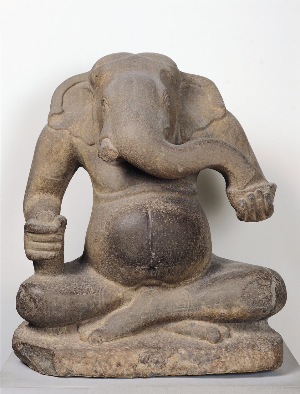 Ganesh, z Tuol Pheak Kin, prowincja Kandal, VII-VIII w. (piaskowiec) autorstwa Cambodian School