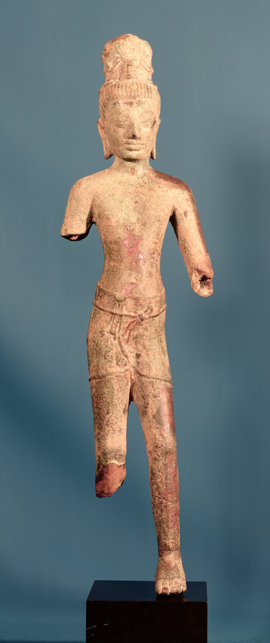 Budda Maitreja, figura sprzed Khmerów, początek VIII w. (brąz) autorstwa Cambodian School