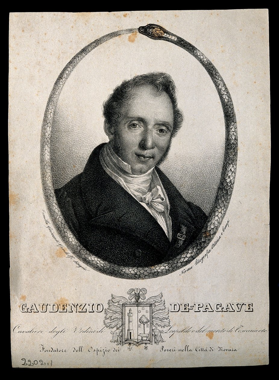 Gaudenzio de Pagave. Litografia autorstwa C. Gandolfiego. autorstwa Camilla Guiscardi