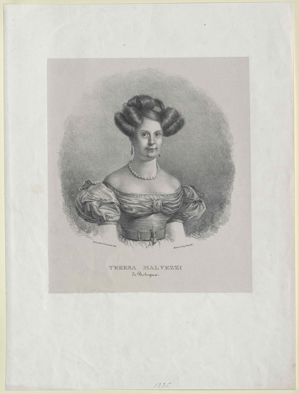 Teresa Malvezzi (druk) autorstwa Camilla Guiscardi