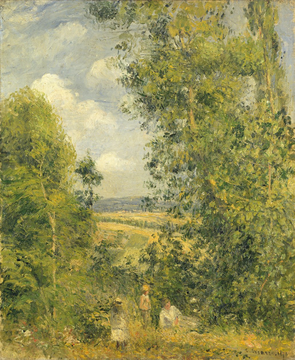 Odpoczynek na łące, 1878 autorstwa Camille Jacob Pissarro
