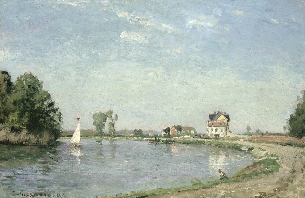 د سیند په څنډه کې، 1871 پولی autorstwa Camille Jacob Pissarro