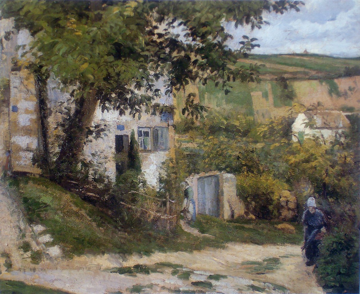 Ścieżka do LHermitage autorstwa Camille Jacob Pissarro