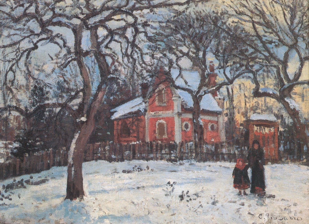 Kasztanowce w Louveciennes autorstwa Camille Jacob Pissarro