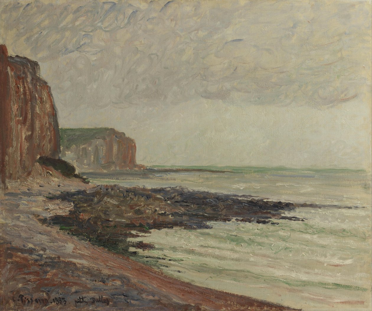 Klify w Petites-Dalles autorstwa Camille Jacob Pissarro
