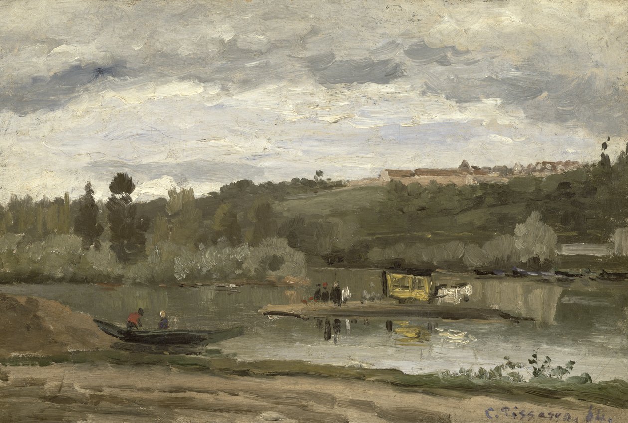 Prom w Varenne-Saint-Hilaire, 1864 autorstwa Camille Jacob Pissarro