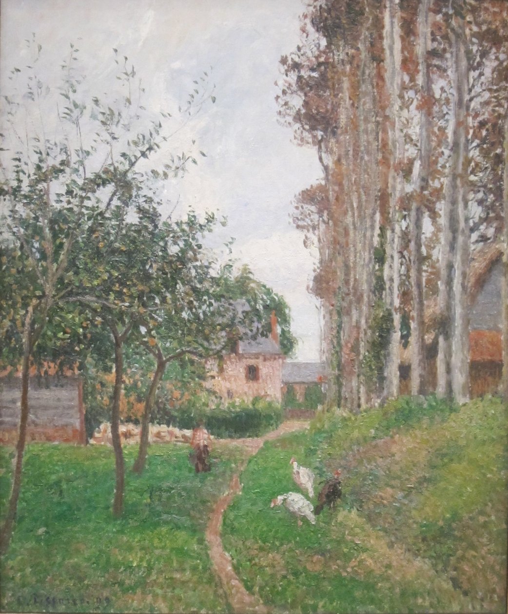 Szary Dzień, Varengeville, Auberge du Manoir autorstwa Camille Jacob Pissarro