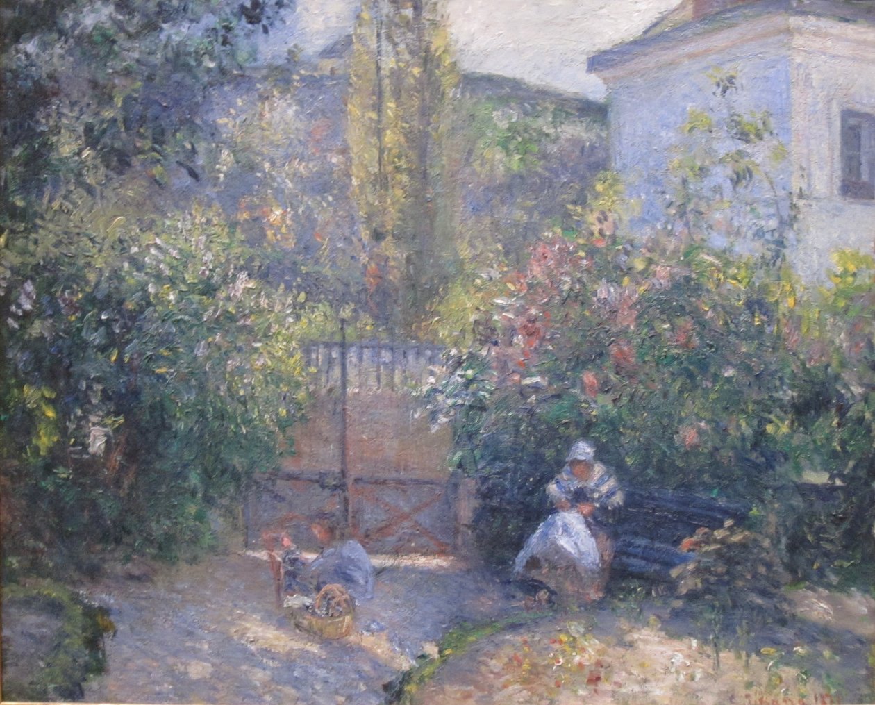 Ogród Ermitażu, Maison Rouge autorstwa Camille Jacob Pissarro