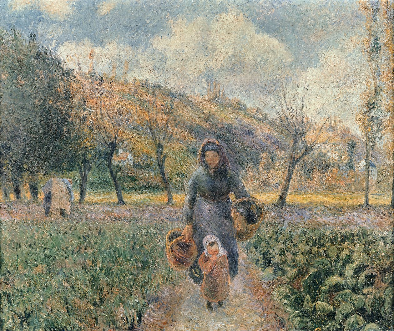 W ogrodzie autorstwa Camille Jacob Pissarro