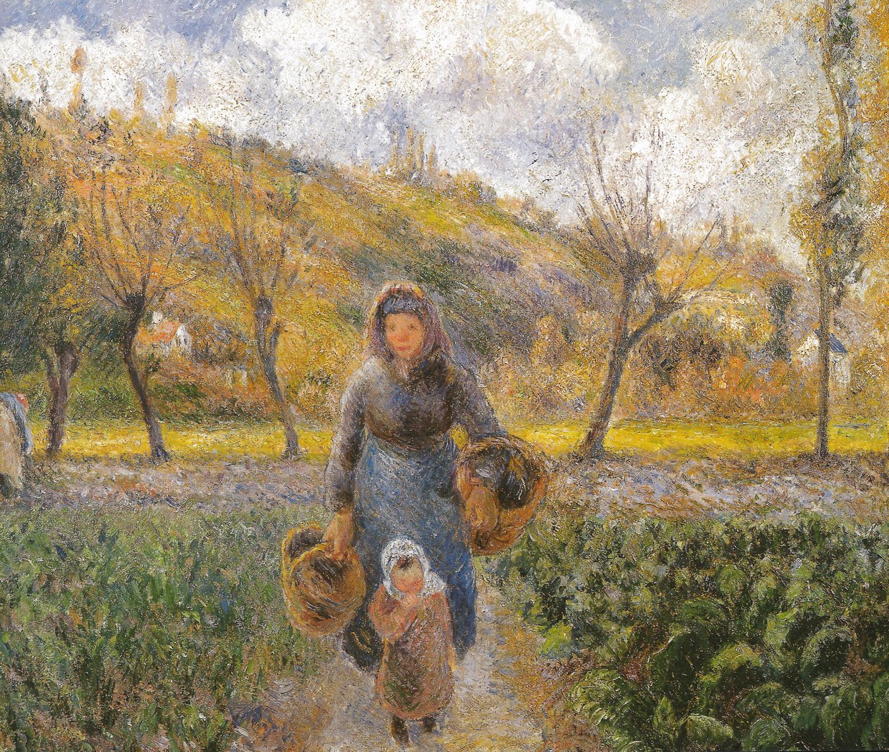 W ogrodzie warzywnym autorstwa Camille Jacob Pissarro