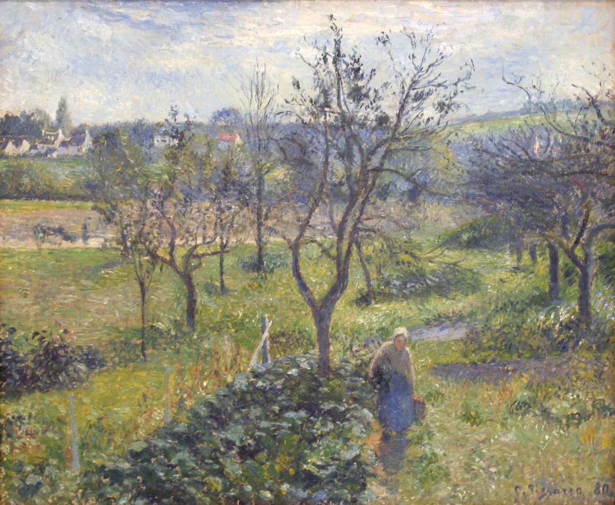 Ogród w Valhermeil autorstwa Camille Jacob Pissarro