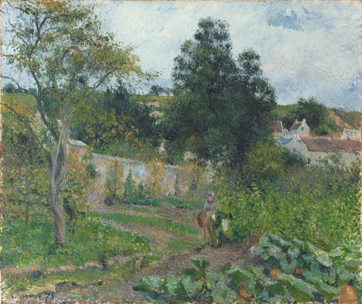 Ogród warzywny w Ermitażu autorstwa Camille Jacob Pissarro