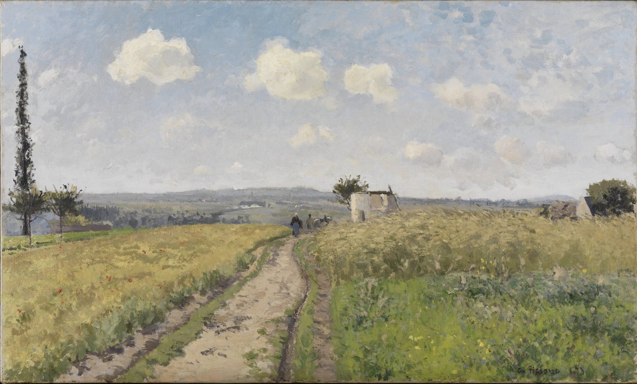 Czerwcowy poranek w Pontoise autorstwa Camille Jacob Pissarro