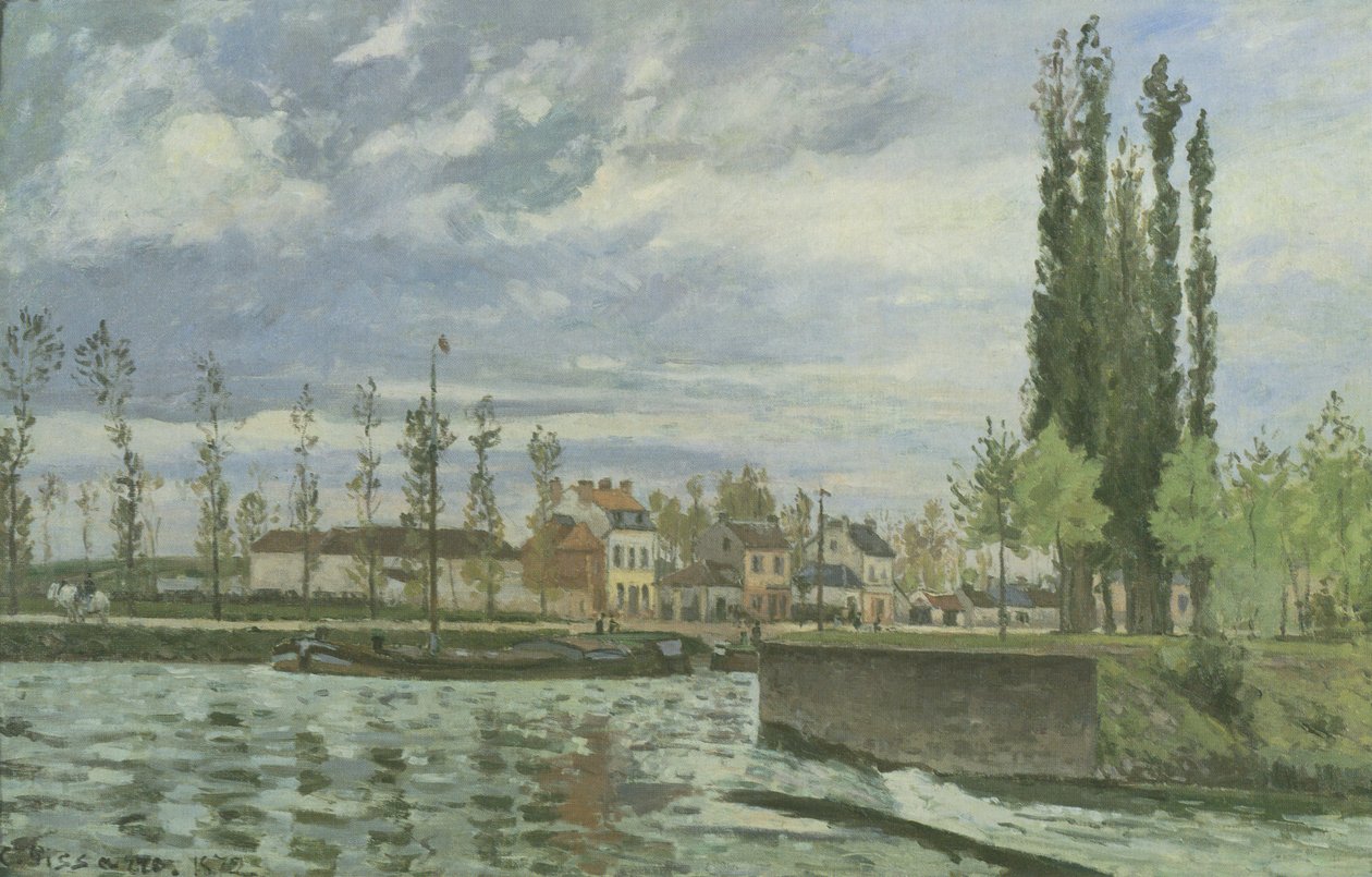 Zamek w Pontoise autorstwa Camille Jacob Pissarro