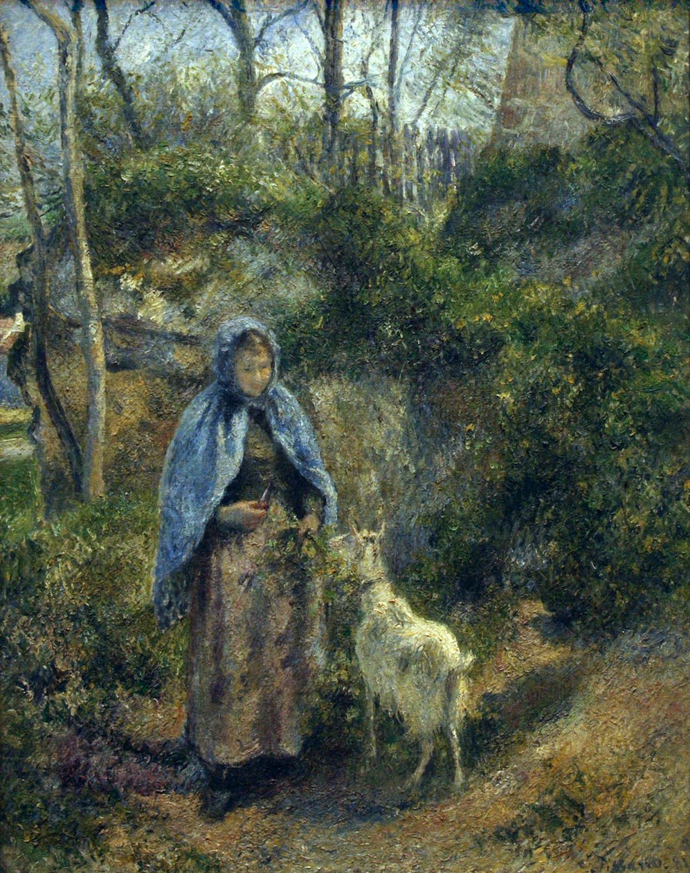 Pasterz kóz autorstwa Camille Jacob Pissarro