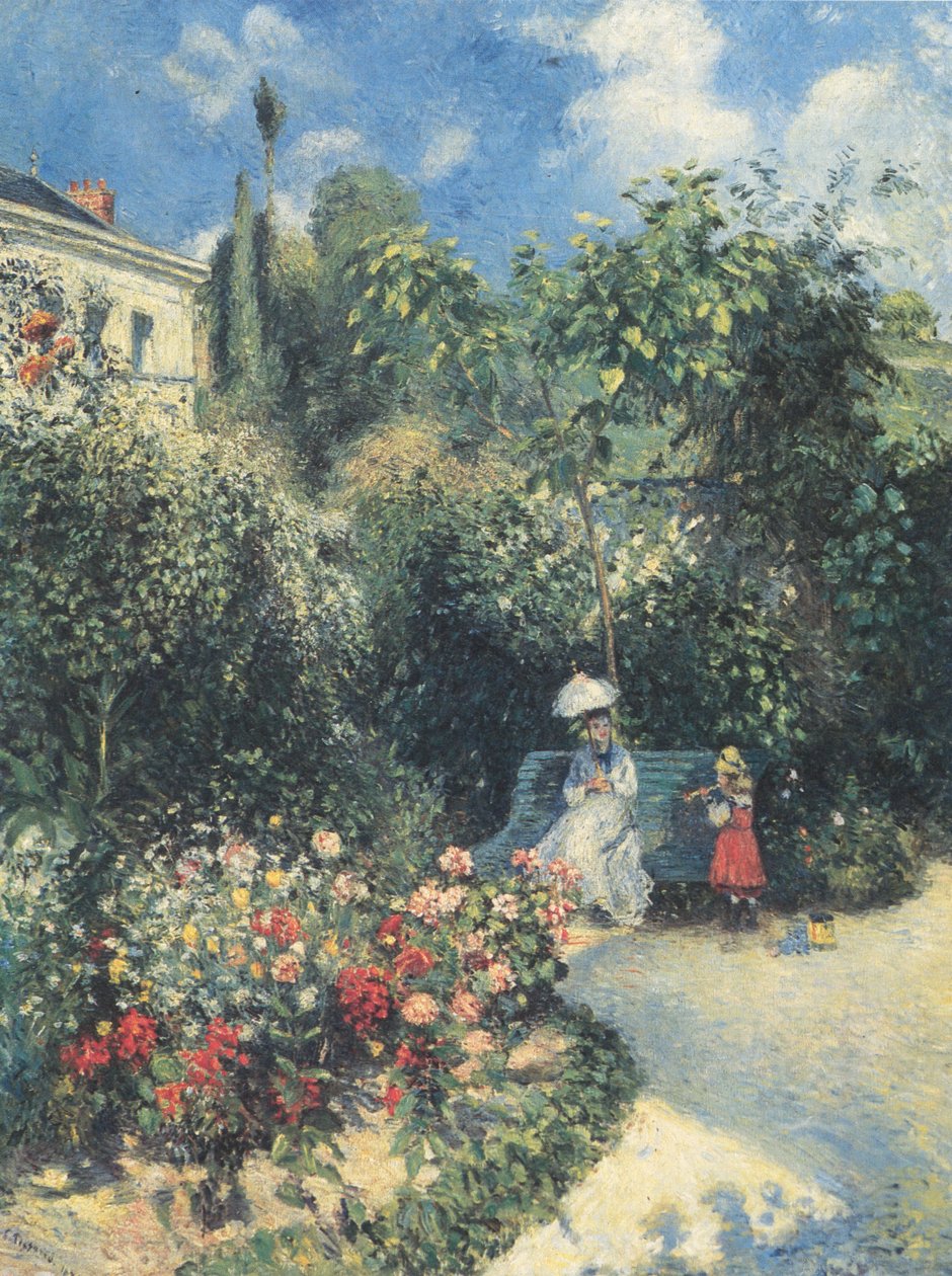 Ogród w Pontoise autorstwa Camille Jacob Pissarro