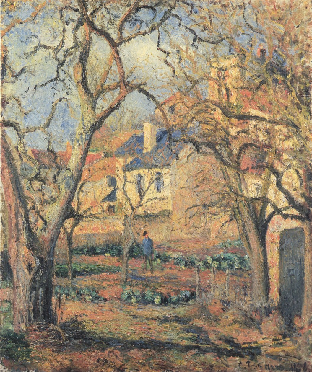 Ogród warzywny w L´Hermitage autorstwa Camille Jacob Pissarro