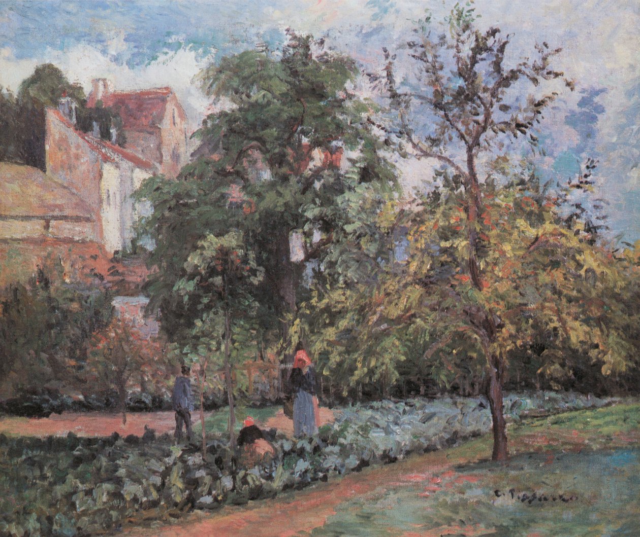 La Verger w Maubuisson, Pontoise autorstwa Camille Jacob Pissarro