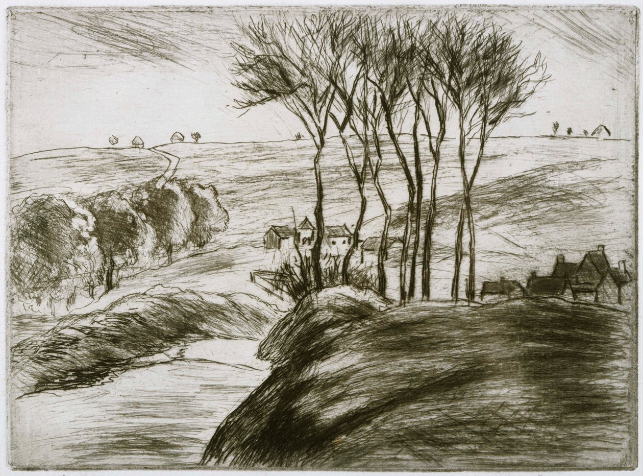Krajobraz w pobliżu Osny autorstwa Camille Jacob Pissarro