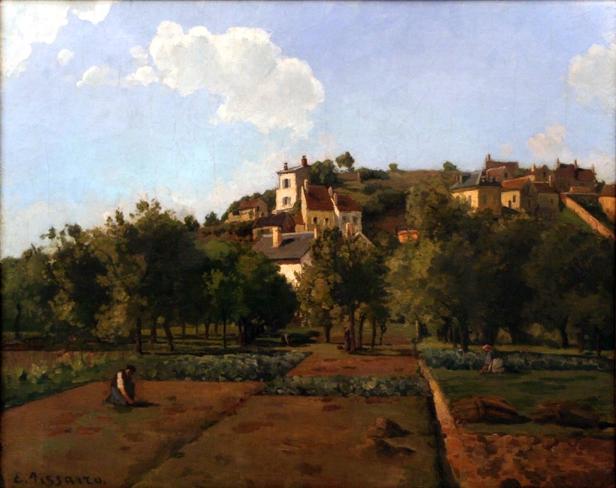 Le Gardin de Mauboisson, Pontoise autorstwa Camille Jacob Pissarro
