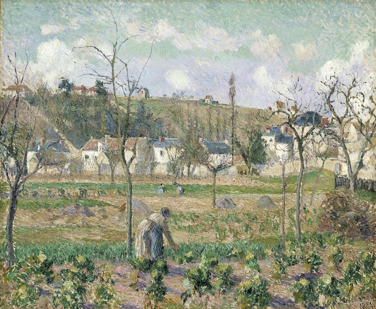 Jardin de Maubuisson, Pontoise, Mère Bellette autorstwa Camille Jacob Pissarro