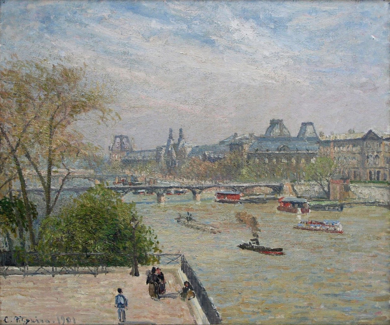 Luwr, wiosna autorstwa Camille Jacob Pissarro