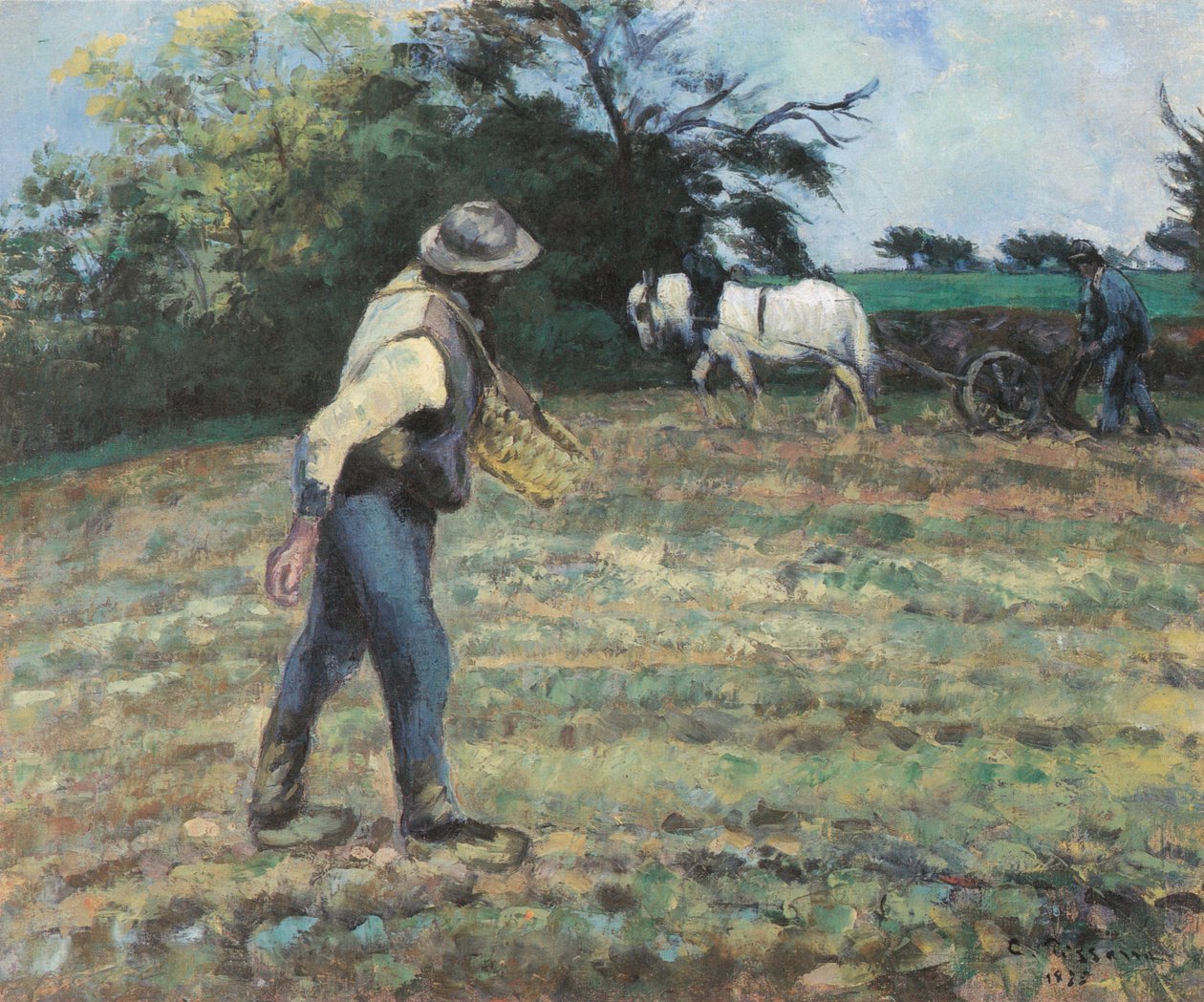Siewca, Montfoucault autorstwa Camille Jacob Pissarro