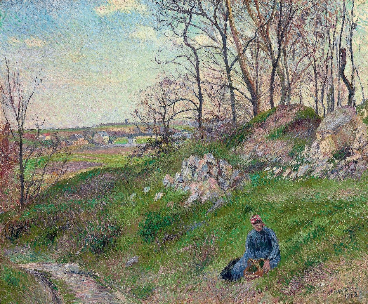 Kamieniołomy Chou, Pontoise autorstwa Camille Jacob Pissarro