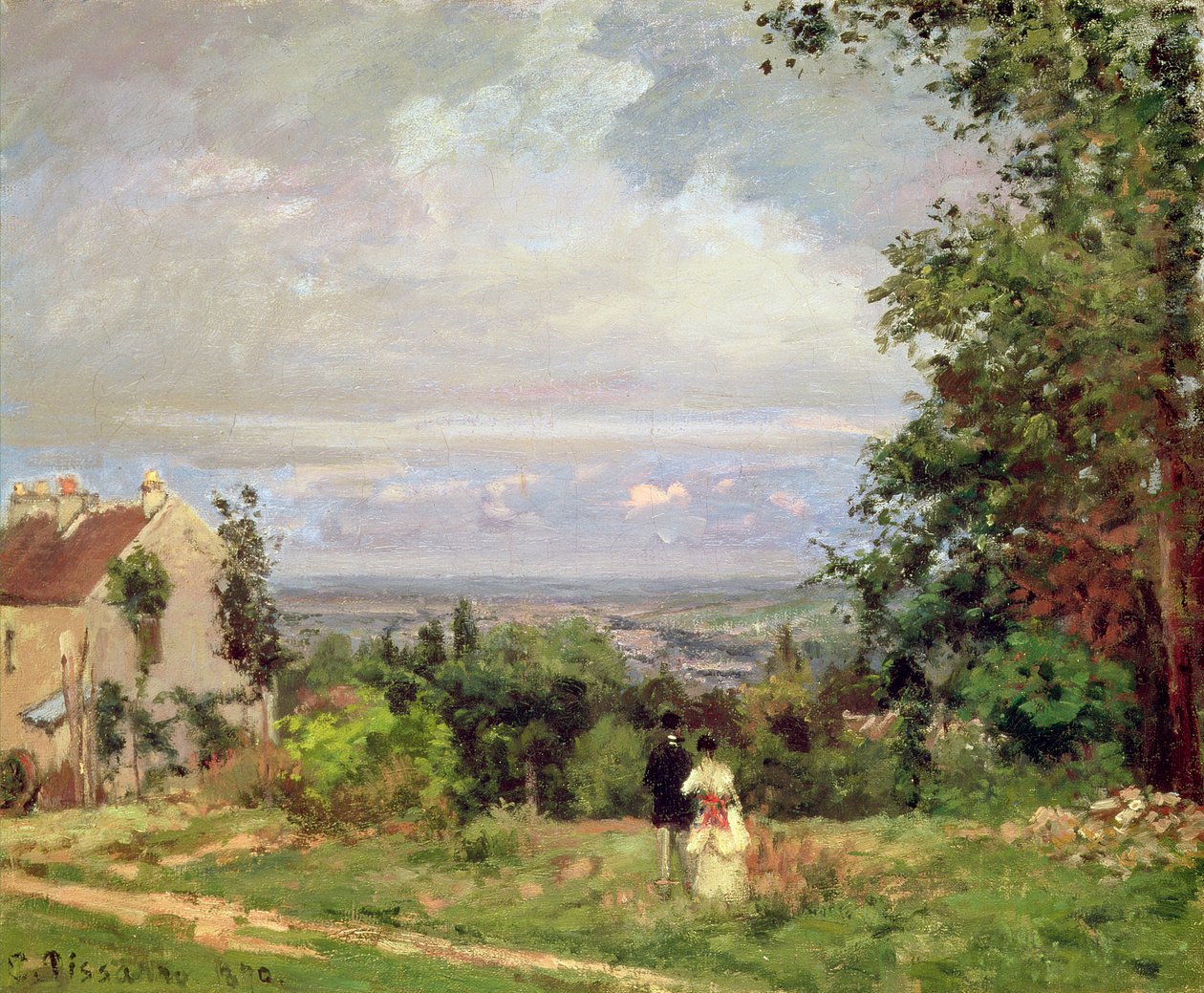 Louveciennes، پالش 1870 autorstwa Camille Jacob Pissarro