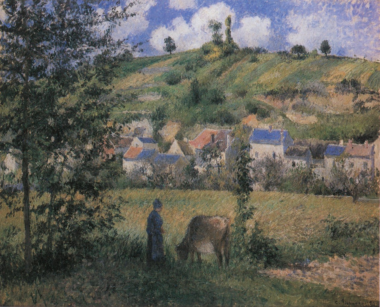 Krajobraz w Chaponval autorstwa Camille Jacob Pissarro