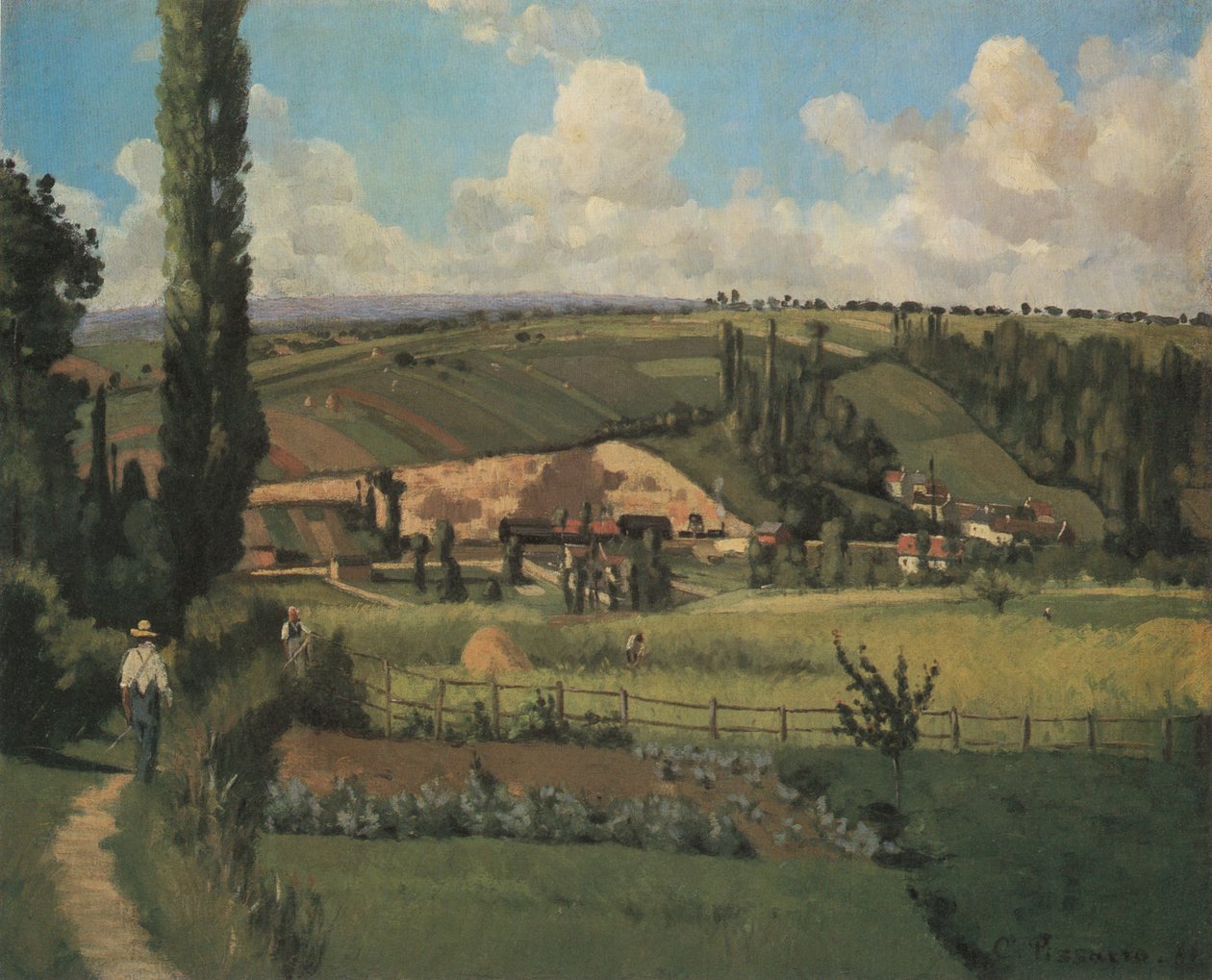 Krajobraz z Pâtis, Pontoise autorstwa Camille Jacob Pissarro