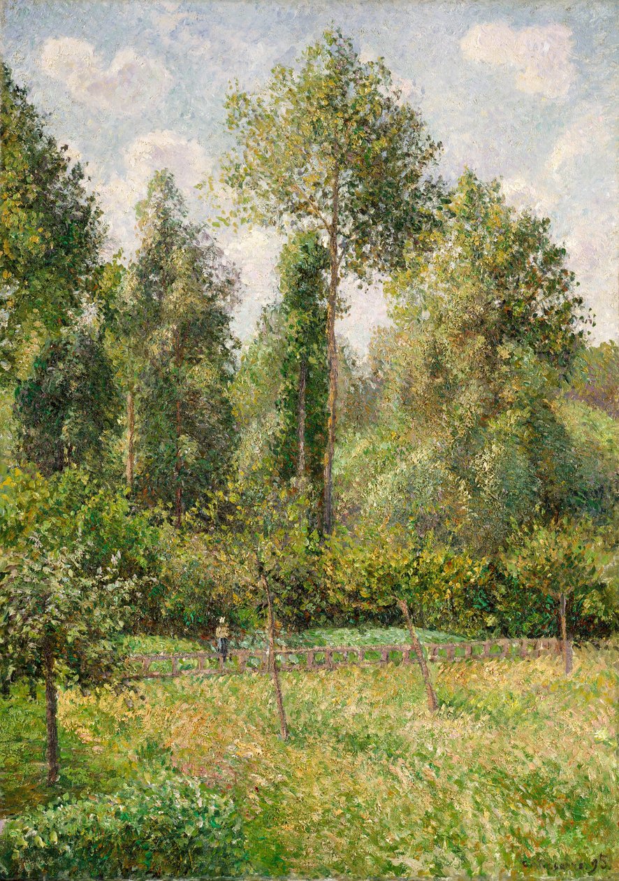 Topole, Eragny autorstwa Camille Jacob Pissarro
