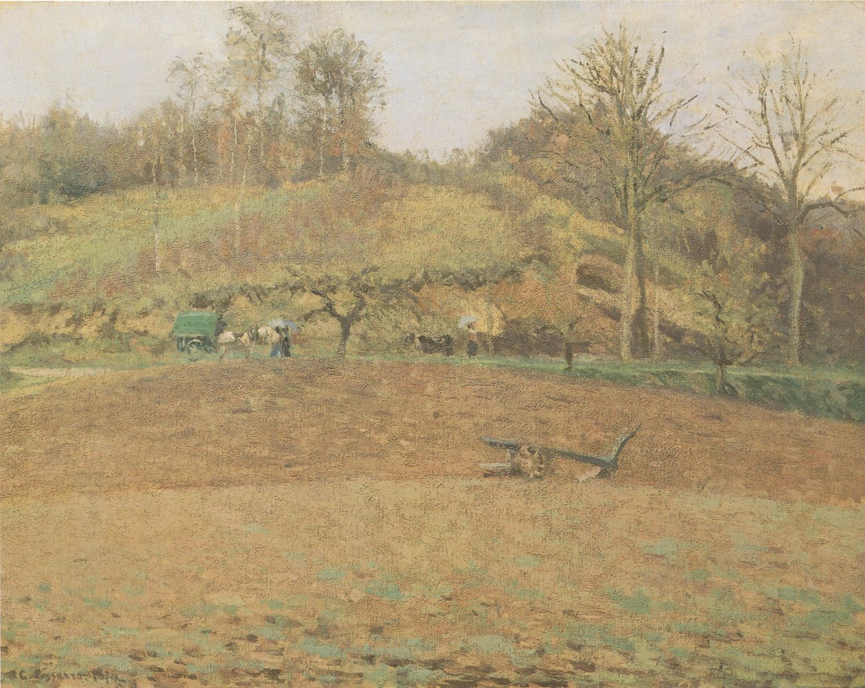 Zaorana ziemia autorstwa Camille Jacob Pissarro